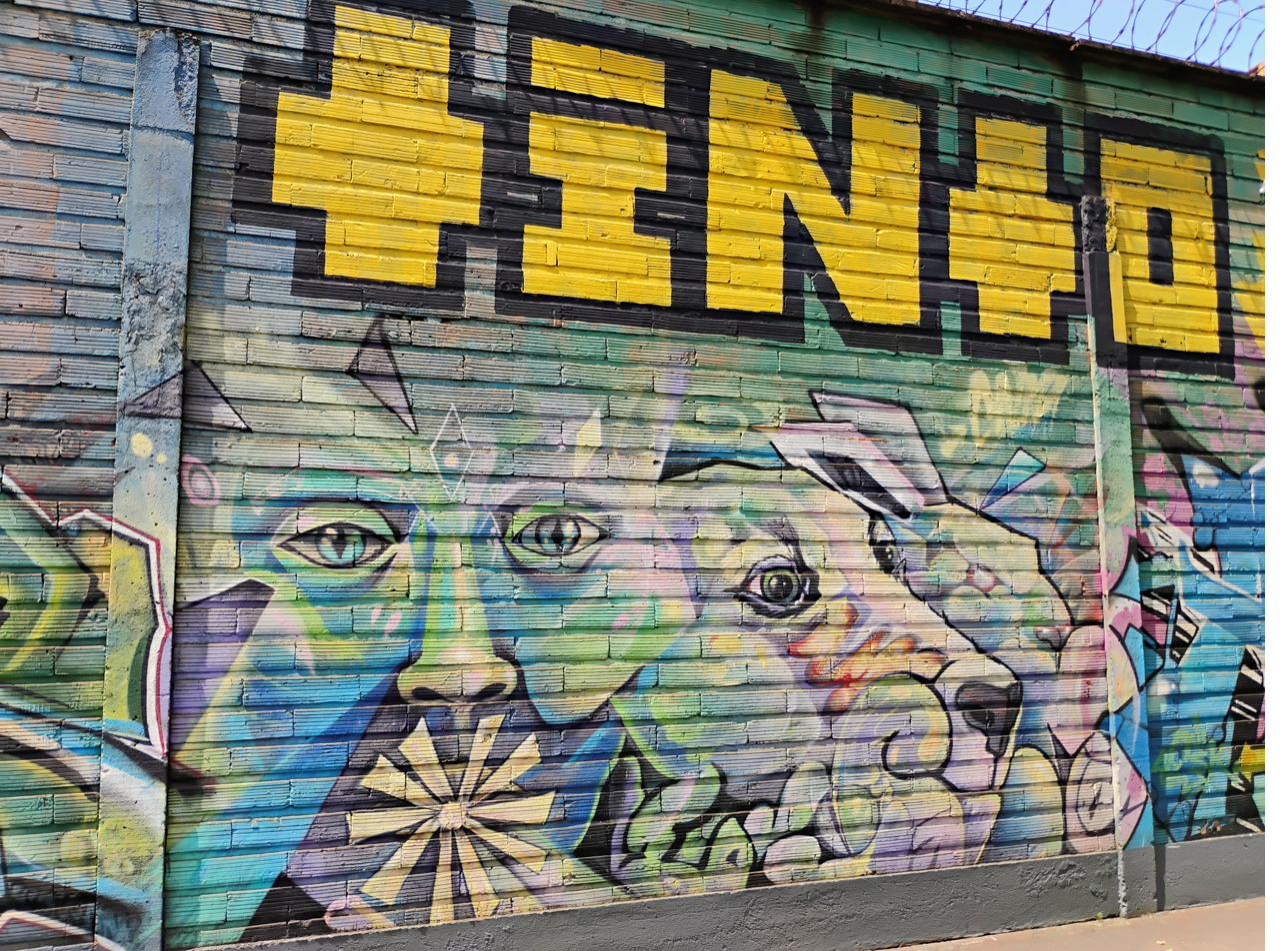 TINTO psychedelic face mural